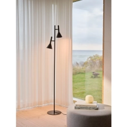 Lampa podłogowa z regulowanymi reflektorami - Kelvis czarna 2612784003 Nordlux