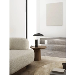 kinkiecik.pl Czarna lampa stołowa Mademoiselle DFTP Nordlux - marmurowa podstawa 2220405003