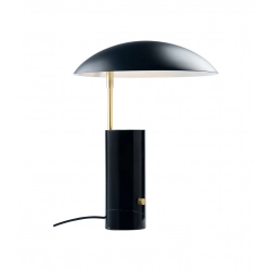 Czarna lampa stołowa Mademoiselle DFTP Nordlux - marmurowa podstawa 2220405003 - zdjęcie produktu