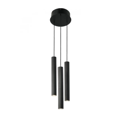 Czarna lampa wisząca Vico 3xGU10 Nordlux 2412123003