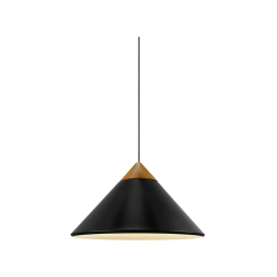 Czarna lampa wisząca Kinto Design For The People - drewniana dekoracja 2520083003 Nordlux