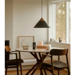 Czarna lampa wisząca Kinto Design For The People - drewniana dekoracja 2520083003 Nordlux
