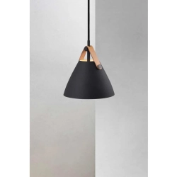 kinkiecik.pl Czarna lampa wisząca w stylu skandynawskim Strap 16 - DFTP 84303003