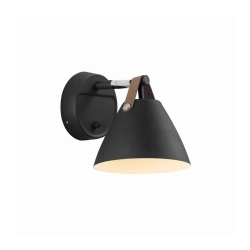 Czarny kinkiet Strap 15 DFTP Nordlux 84291003 - zdjęcie produktu