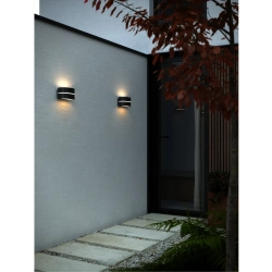 Czarny kinkiet zewnętrzny Sibelis IP44 - Nordlux 2418311003