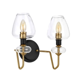 Kinkiet Armand – 2 źródła światła – Stary mosiądz DL-ARMAND2-AB Elstead Lighting