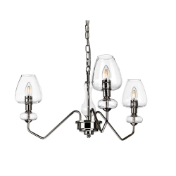 Żyrandol Armand – 3 źródła światła – Polerowany nikiel DL-ARMAND3-PN Elstead Lightnig Elstead Lightnig