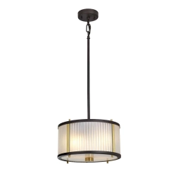 kinkiecik.pl Lampa wisząca Corona – 2 źródła światła – Stary brąz/ Stary mosiądz DL-CORONA-2P-BAB Elstead Lightnig