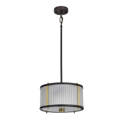 kinkiecik.pl Lampa wisząca Corona – 2 źródła światła – Stary brąz/ Stary mosiądz DL-CORONA-2P-BAB Elstead Lightnig