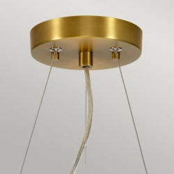 Lampa wisząca 36 cm Pearce – 3 źródła światła – Postarzany mosiądz DL-PEARCE14-3LT-IV-AB Elstead Lighting