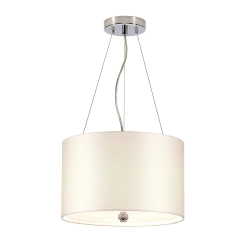 Lampa wisząca 36 cm Pearce – 3 źródła światła – Polerowany chrom DL-PEARCE14-3LT-IV-PC Elstead Lighting