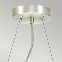Lampa wisząca 36 cm Pearce – 3 źródła światła – Polerowany chrom DL-PEARCE14-3LT-IV-PC Elstead Lighting