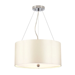 Lampa wisząca 46 cm Pearce – 3 źródła światła – Polerowany chrom DL-PEARCE18-3LT-IV-PC Elstead Lighting