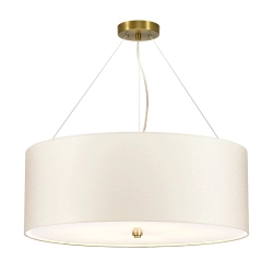 Lampa wisząca 66 cm Pearce – 5 źródeł światła – Postarzany mosiądz DL-PEARCE26-5LT-IV-AB Elstead Lighting