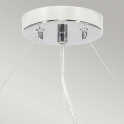 Lampa wisząca 66 cm Pearce – 5 źródeł światła – Polerowany chrom DL-PEARCE26-5LT-IV-PC Elstead Lighting