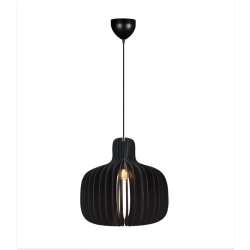 Drewniana lampa wisząca Hazo 43 czarna 2512053003 Nordlux