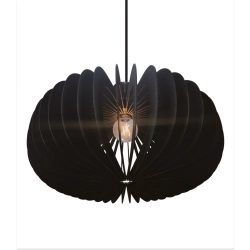 Drewniana lampa wisząca Hazo 65 czarna 2512073003 Nordlux