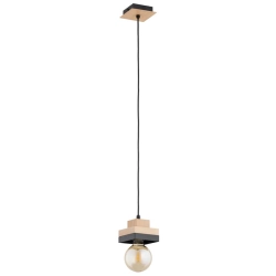 Lampa wisząca MIKO 1xE27 Czarna 61542 ALFA