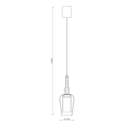 Lampa wisząca TAGNA 251010-AM ZUMA LINE
