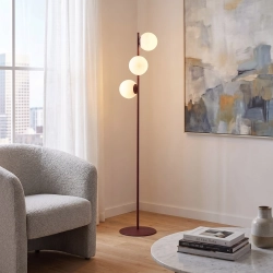 Lampa podłogowa MAGNUS LP3 BURGUND OPAL 1644/LP3 EMIBIG - zdjęcie dodatkowe 1
