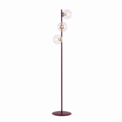 Lampa podłogowa MAGNUS LP3 BURGUND TRANSPARENT 1645/LP3 EMIBIG - zdjęcie produktu