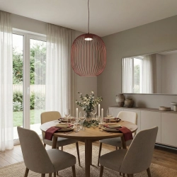 Lampa wisząca MANTRA 1 BURGUNDY 1700/1 EMIBIG - zdjęcie dodatkowe 1