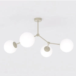 Lampa sufitowa SPACE 4 MOKKA OPAL 1703/4 EMIBIG - zdjęcie produktu