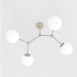 Lampa sufitowa SPACE 4 MOKKA OPAL 1703/4 EMIBIG - zdjęcie dodatkowe 1