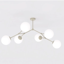 Lampa sufitowa SPACE 6 MOKKA OPAL 1703/6 EMIBIG - zdjęcie produktu
