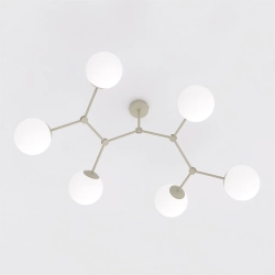 Lampa sufitowa SPACE 6 MOKKA OPAL 1703/6 EMIBIG - zdjęcie dodatkowe 1