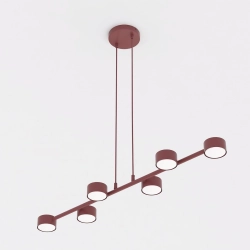 Lampa wisząca MEGARA 6 BURGUNDY 1706/6 EMIBIG - zdjęcie produktu