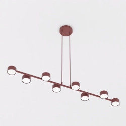 Lampa wisząca MEGARA 8 BURGUNDY 1706/8 EMIBIG - zdjęcie dodatkowe 1