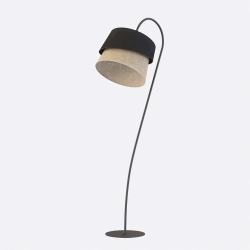 Lampa podłogowa CANVA LP1 BLACK NATURAL 1709/LP1 EMIBIG - zdjęcie produktu