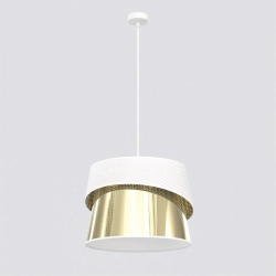 Lampa wisząca CANVA 1 WHITE GOLD 1710/1 EMIBIG - zdjęcie dodatkowe 1