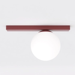 Lampa sufitowa FIT 1 BURGUNDY OPAL 1713/1 EMIBIG - zdjęcie produktu