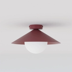 Lampa sufitowa MONO 1S PLAFON BURGUNDY OPAL 1720/1S EMIBIG - zdjęcie produktu