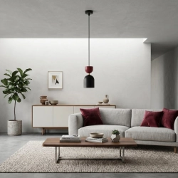 Lampa wisząca GAUDI 1 BLACK BURGUNDY 1737/1B EMIBIG - zdjęcie dodatkowe 1