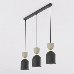Lampa wisząca GAUDI 3 BLACK MOKKA 1738/3 EMIBIG - zdjęcie produktu