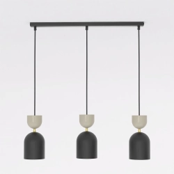 Lampa wisząca GAUDI 3 BLACK MOKKA 1738/3 EMIBIG - zdjęcie dodatkowe 1