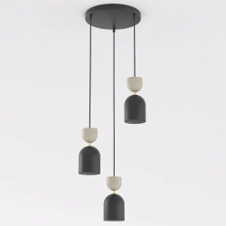 Lampa wisząca GAUDI 3PREM BLACK MOKKA 1738/3PREM EMIBIG - zdjęcie produktu