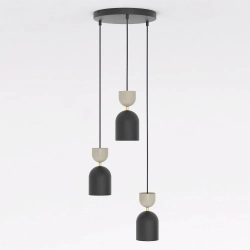Lampa wisząca GAUDI 3PREM BLACK MOKKA 1738/3PREM EMIBIG - zdjęcie dodatkowe 1