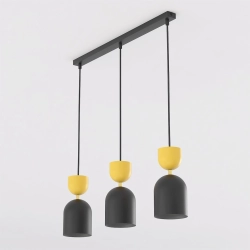 Lampa wisząca GAUDI 3 BLACK ORANGE 1739/3 EMIBIG - zdjęcie produktu