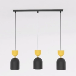 Lampa wisząca GAUDI 3 BLACK ORANGE 1739/3 EMIBIG - zdjęcie dodatkowe 1