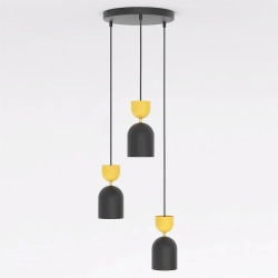 Lampa wisząca GAUDI 3PREM BLACK ORANGE 1739/3PREM EMIBIG - zdjęcie dodatkowe 1