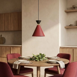 Lampa wisząca KLEVER 1 BURGUNDY BLACK 1740/1 EMIBIG - zdjęcie dodatkowe 1