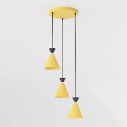 Lampa wisząca KLEVER 3PREM ORANGE BLACK 1742/3PREM EMIBIG - zdjęcie dodatkowe 1