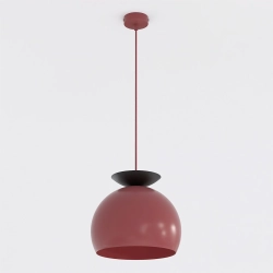 Lampa wisząca GEO 1 BURGUNDY BLACK 1755/1 EMIBIG - zdjęcie produktu