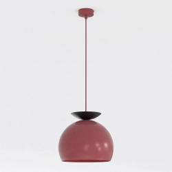 Lampa wisząca GEO 1 BURGUNDY BLACK 1755/1 EMIBIG - zdjęcie dodatkowe 1
