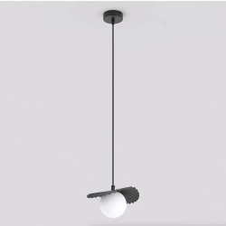 Lampa wisząca FLORA 1 BLACK OPAL 1758/1 EMIBIG - zdjęcie produktu