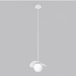 Lampa wisząca FLORA 1 WHITE OPAL 1759/1 EMIBIG - zdjęcie dodatkowe 1